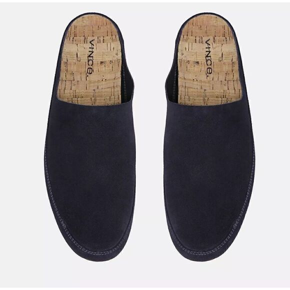 Vince Mens Alonzo Suede Backless Loafer - Picture 1 of 8